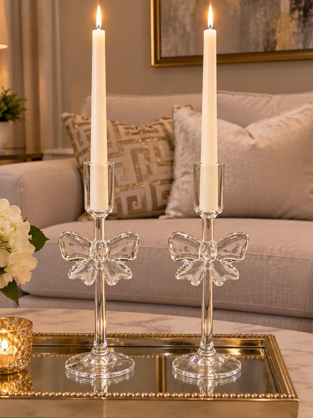 Bow Candlesticks Holders-2